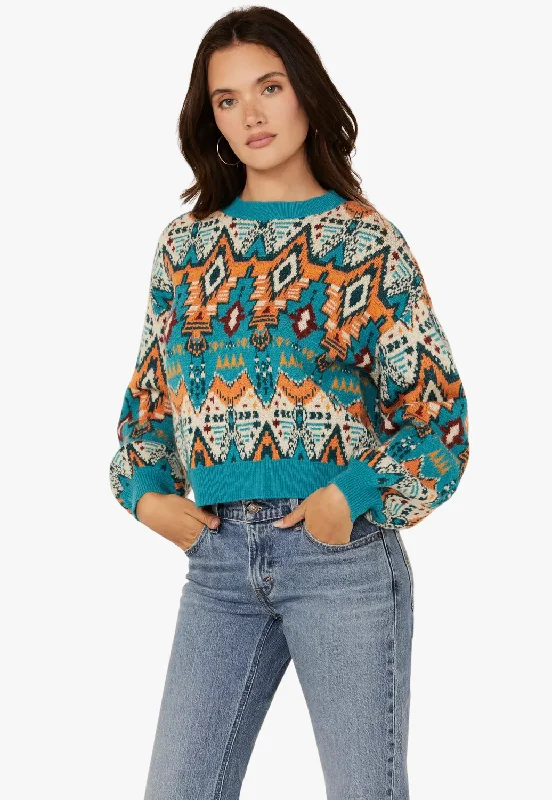 Rock and Roll Womens Aztec Sweater