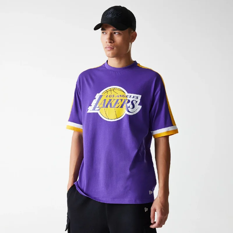 LA Lakers NBA Panel Purple Oversized T-Shirt