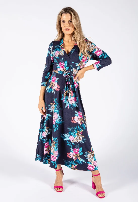 Mixed Flower Print Dress