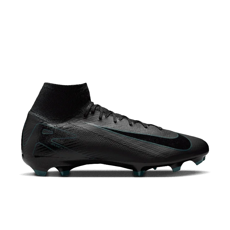 Nike Mercurial Superfly 10 Pro FG High-Top Soccer Cleats-Black/Deep Jungle