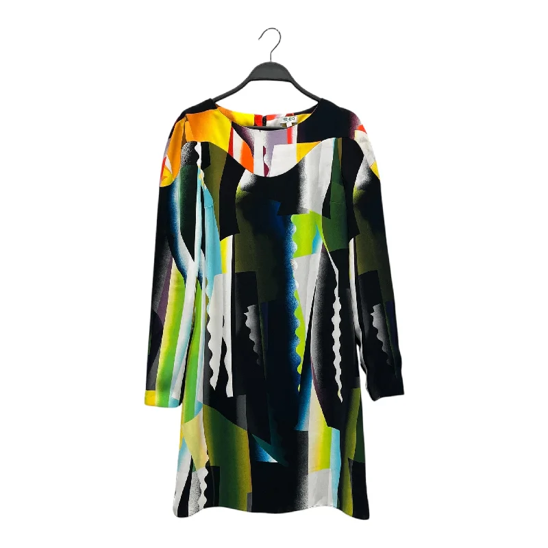 KENZO/LS Dress/34/All Over Print/Cotton/MLT/