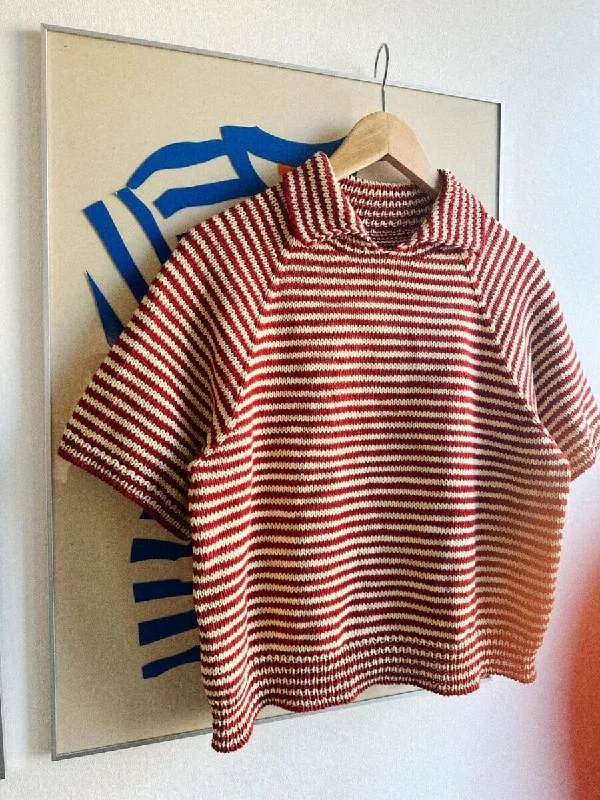 Stripe Overload Polo Tee by Spektakelstrik, No 14 knitting kit