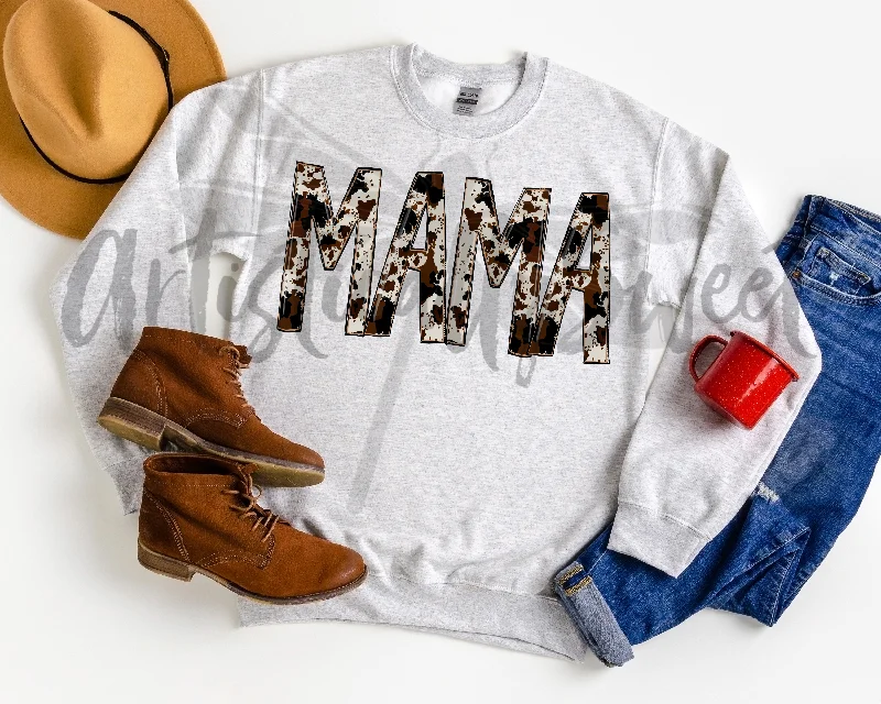 Cow Print Mama Sweatshirt