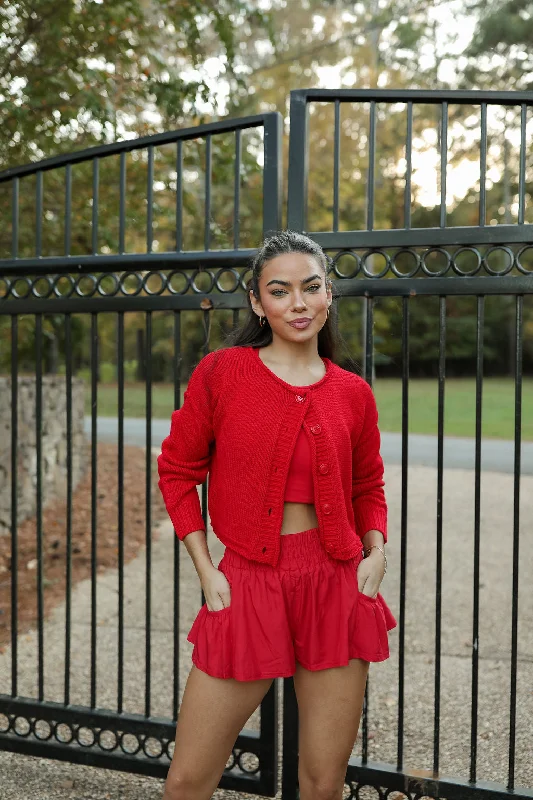 Ripley Cardigan - Tomato