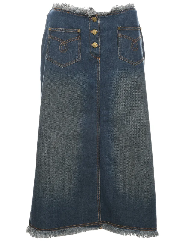 A-Line Denim Skirt - M