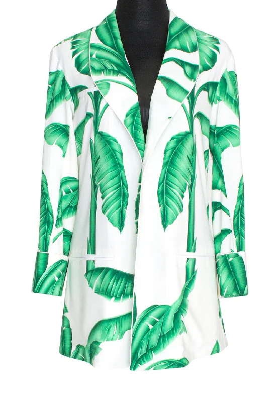 Jungle - White Palm Blazer (Off-White)