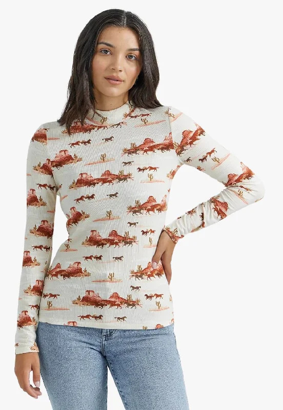 Wrangler Womens Retro Desert Long Sleeve Knit