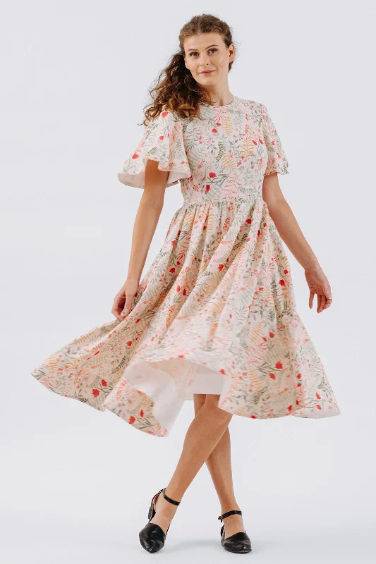 Butterfly Sleeve Dress, Short Sleeve, Whimsical