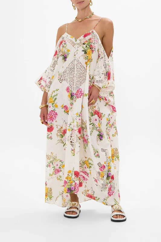 SHOESTRING STRAP KAFTAN EGYPTIAN ROSE