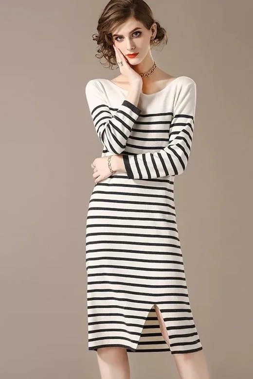 Stripe Sweater Dress