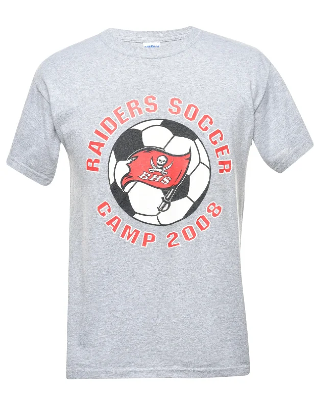 Raiders Soccer Printed T-shirt - M