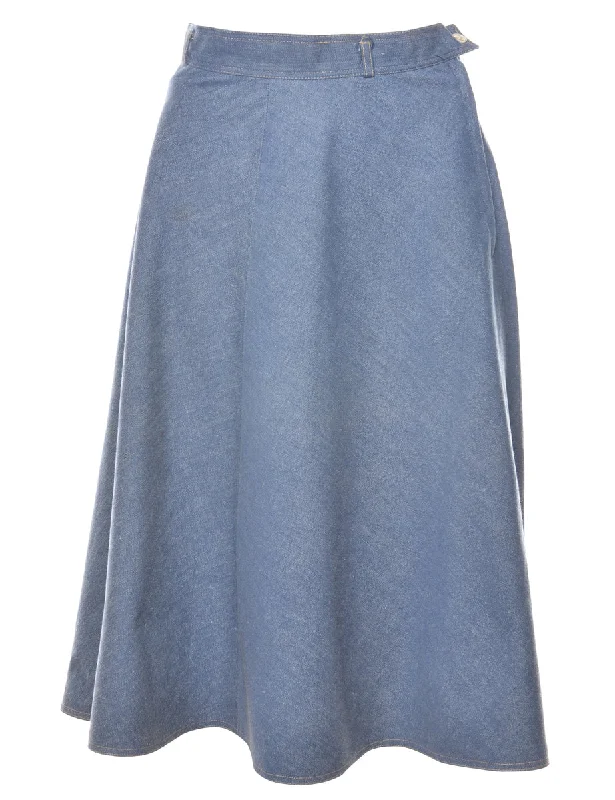 A-Line Denim Skirt - S